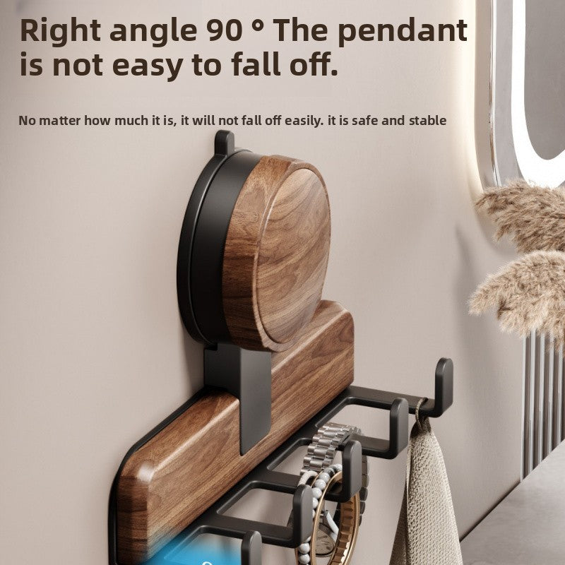 Super Walnut Suction Cup Hook - No Punching Sticky Bathroom Shower Hook, Suitable for Towels, Strong Load-bearing Capacity, Non-destructive Removable Wall Hook, Suitable for Kitchens, Tiles, Utility Hooks