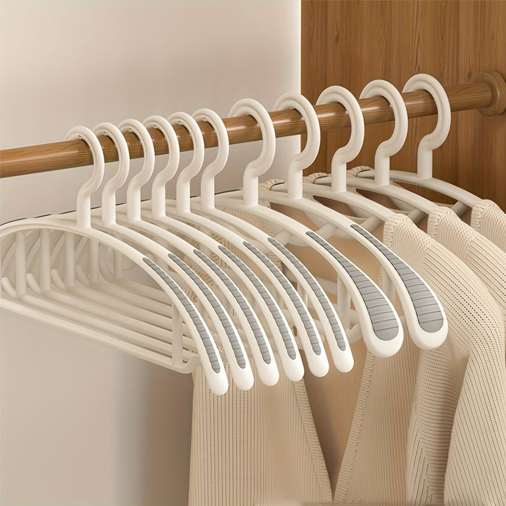 12\u002F24pcs of Thickened, Non-Slip Plastic Hangers Designed to Save Space, Ideal for Suits, Sweaters, Dresses, And Pants, Perfect for Christmas Gifts