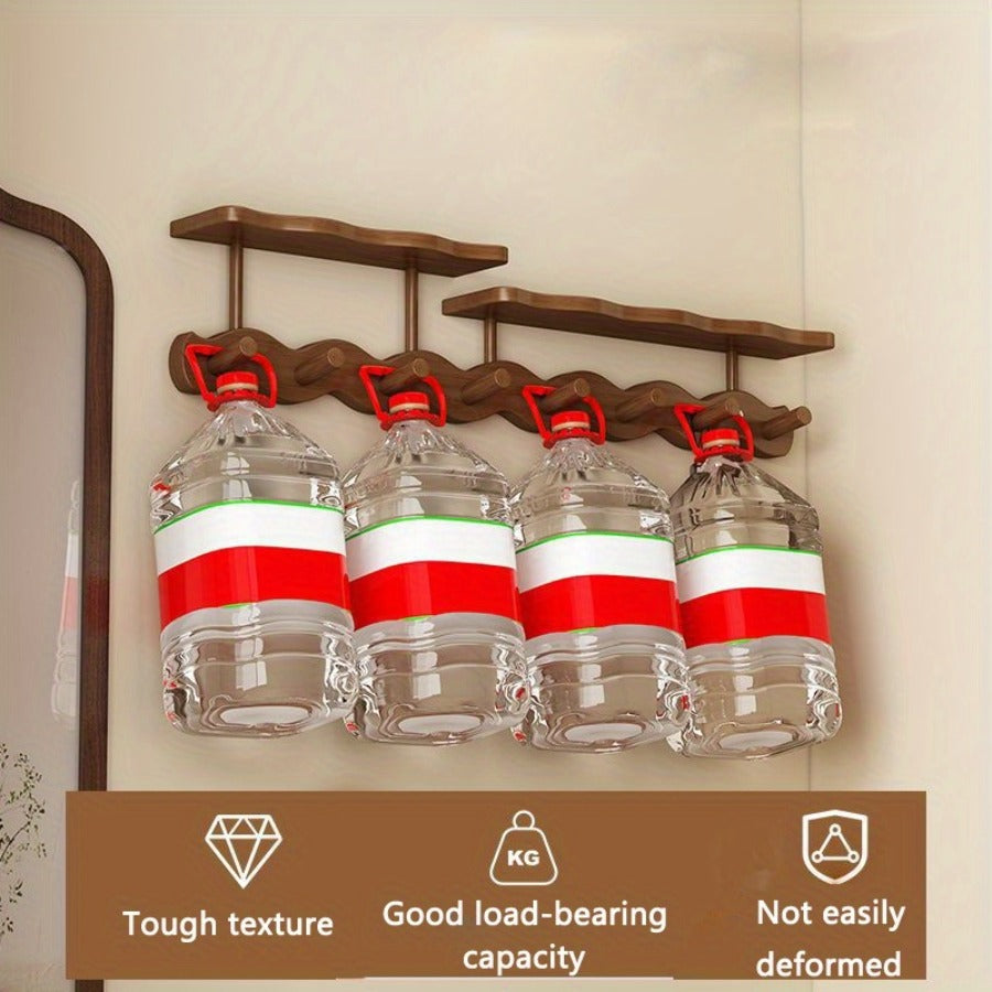 4\u002F6\u002F8 Hooks Multifunctional Coat Rack, Solid Wood Wall Mounted Coat Hanger with Hooks, Space Saving Modern Design for Hanging Clothes, Hats, Bags And Keys, Ideal for Bedroom, Entryway And Hallway