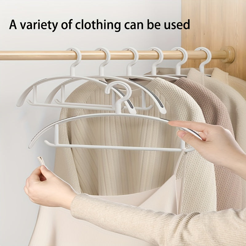 12\u002F24pcs of Thickened, Non-Slip Plastic Hangers Designed to Save Space, Ideal for Suits, Sweaters, Dresses, And Pants, Perfect for Christmas Gifts