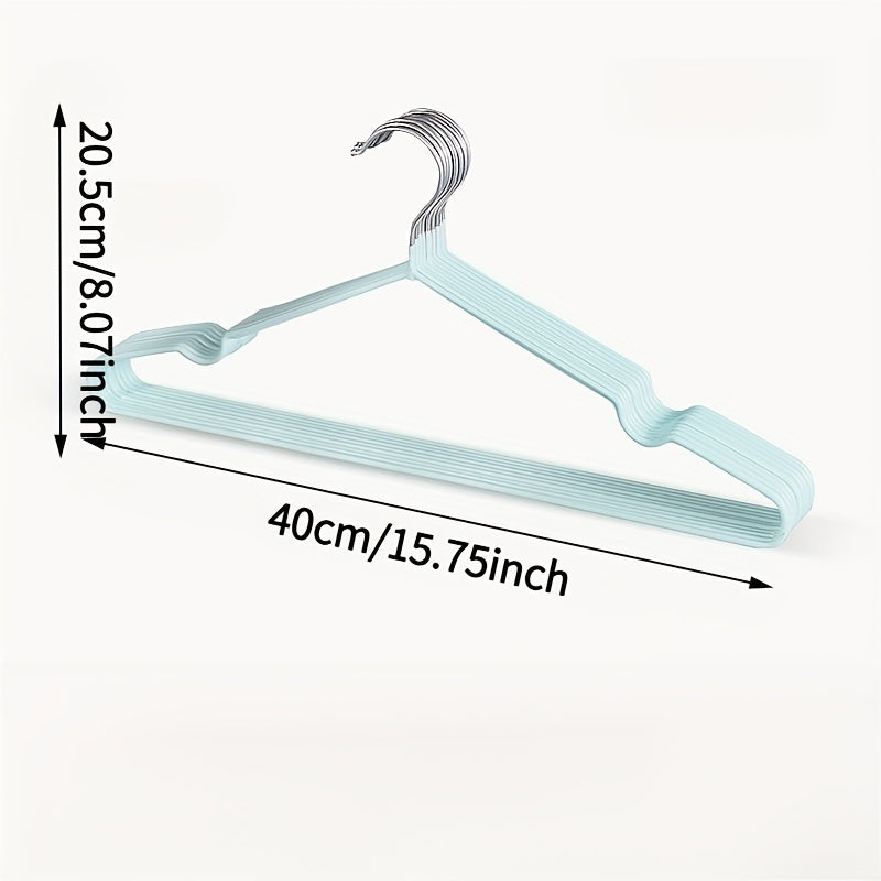 39pcs Non-Slip And Durable Metal Hangers with a Rubber Coating. These Space-Saving Hooks Feature Shoulder Notches